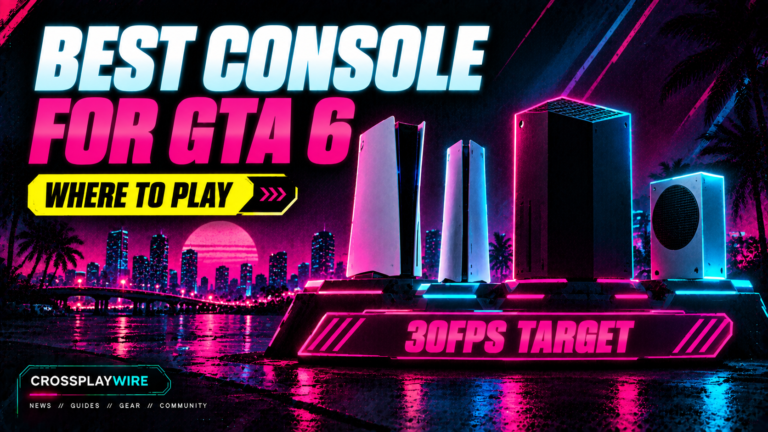 Best console for GTA 6 featured image comparing four current consoles