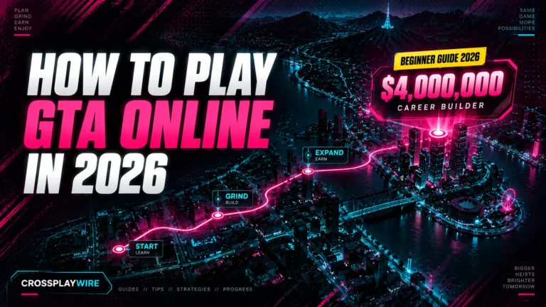 GTA Online beginner guide 2026 featured image showing the $4 million Career Builder starting grant